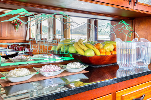 galley on Alaska Charters cruise