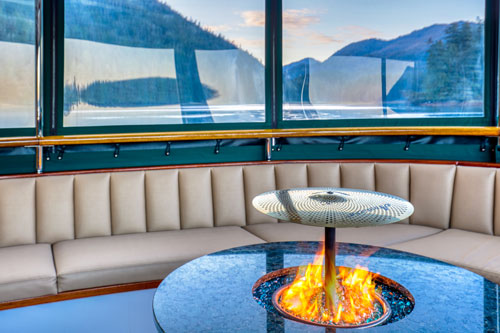 Sun lounge on Alaska Charters cruise